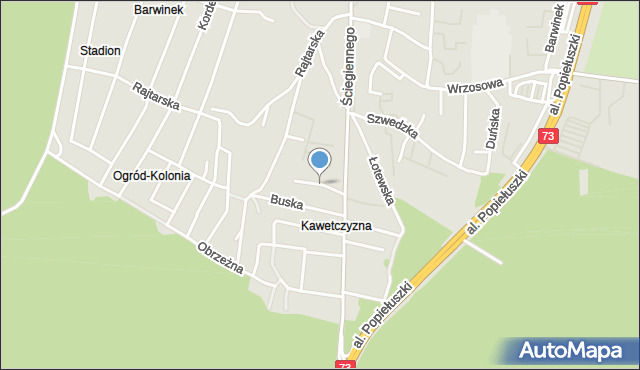 Kielce, Łagowska, mapa Kielc