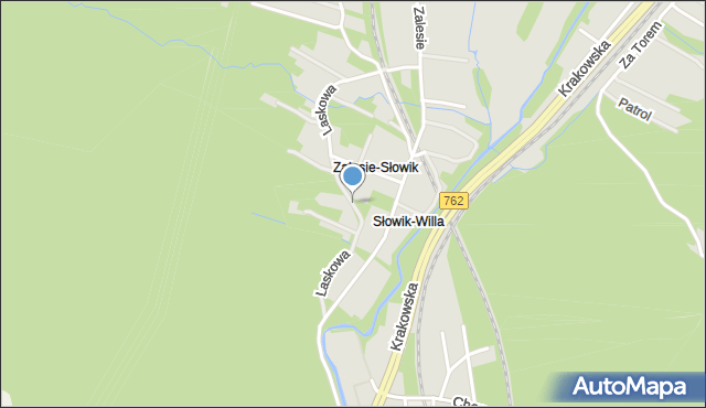 Kielce, Laskowa, mapa Kielc