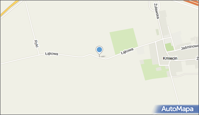 Kmiecin, Łąkowa, mapa Kmiecin