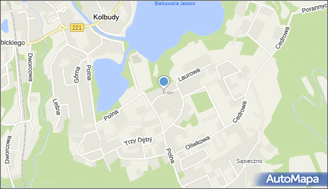 Kolbudy, Lawendowa, mapa Kolbudy