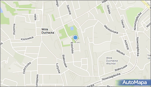 Kraków, Laszczki Konstantego, mapa Krakowa