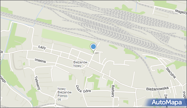 Kraków, Laskowa, mapa Krakowa