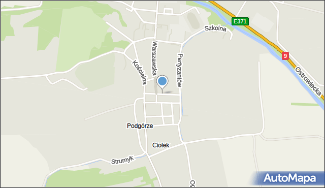 Kunów powiat ostrowiecki, Łączna, mapa Kunów powiat ostrowiecki