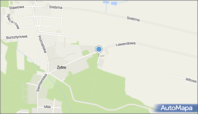 Kuraszków gmina Oborniki Śląskie, Lazurowa, mapa Kuraszków gmina Oborniki Śląskie