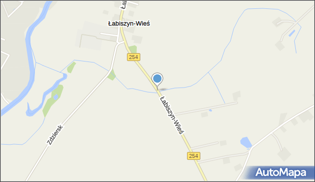 Łabiszyn-Wieś, Łabiszyn-Wieś, mapa Łabiszyn-Wieś