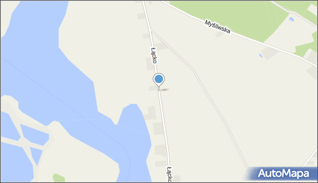 Łącko gmina Pakość, Łącko, mapa Łącko gmina Pakość