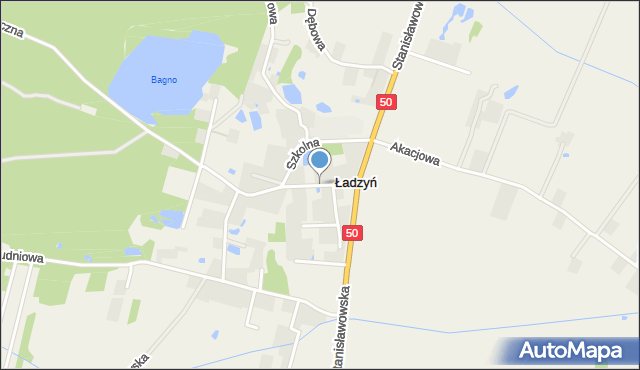 Ładzyń, Ładzyń, mapa Ładzyń