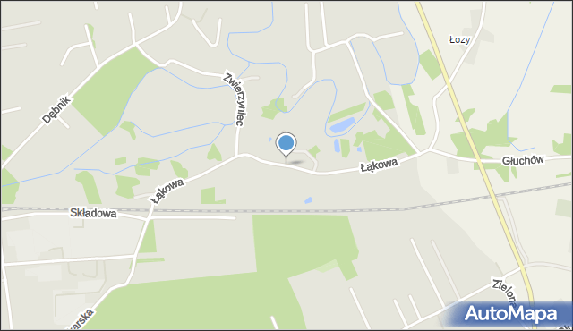 Łańcut, Łąkowa, mapa Łańcut