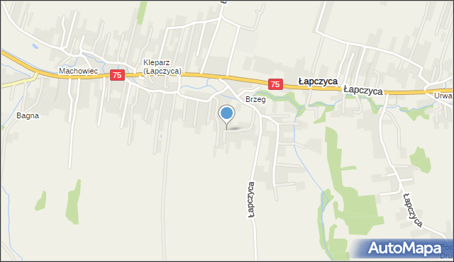 Łapczyca, Łapczyca, mapa Łapczyca