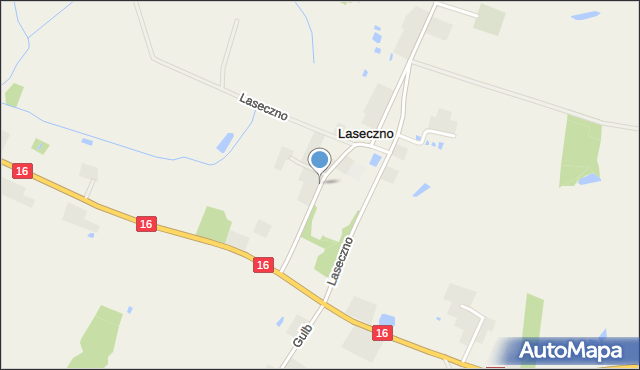 Laseczno, Laseczno, mapa Laseczno