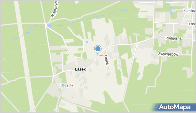 Lasek gmina Celestynów, Lasek, mapa Lasek gmina Celestynów