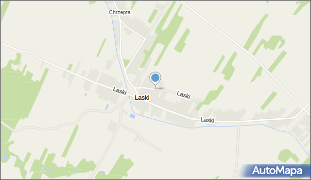 Laski gmina Łochów, Laski, mapa Laski gmina Łochów