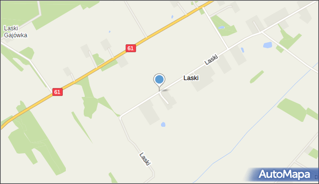 Laski gmina Szelków, Laski, mapa Laski gmina Szelków