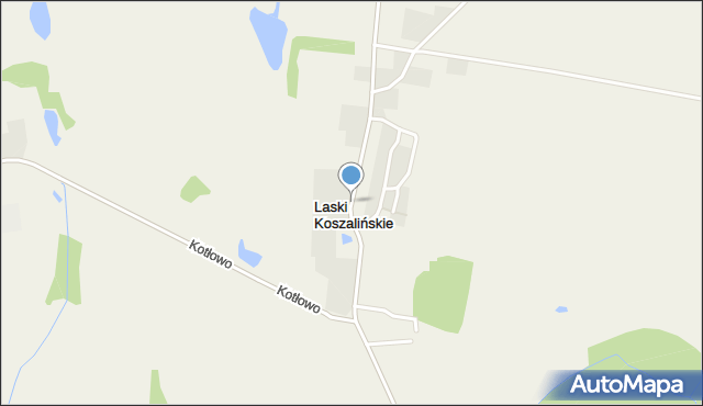 Laski Koszalińskie, Laski Koszalińskie, mapa Laski Koszalińskie