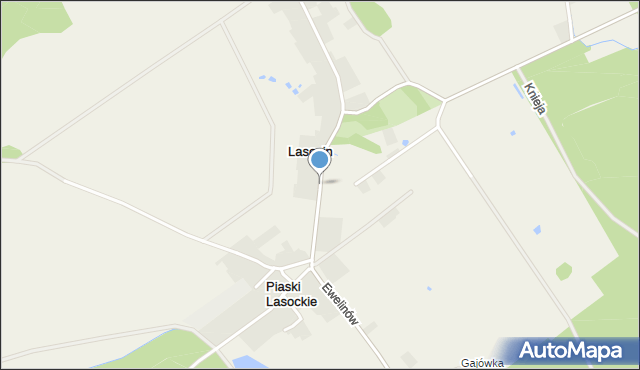 Lasocin gmina Łopuszno, Lasocin, mapa Lasocin gmina Łopuszno
