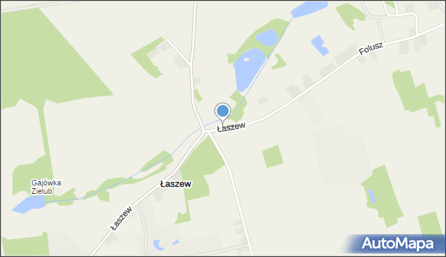 Łaszew gmina Pleszew, Łaszew, mapa Łaszew gmina Pleszew