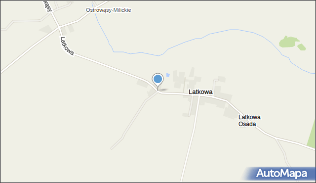 Latkowa, Latkowa, mapa Latkowa