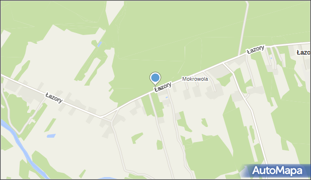 Łazory, Łazory, mapa Łazory