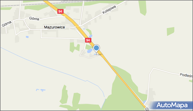 Mazurowice, Łąkowa, mapa Mazurowice