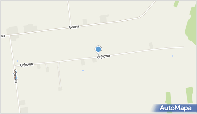 Mircze, Łąkowa, mapa Mircze