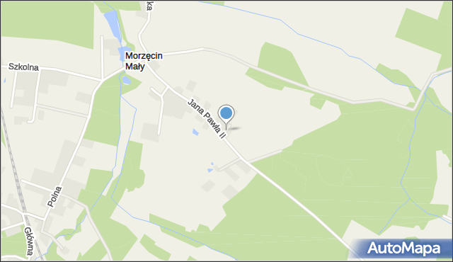 Morzęcin Mały, Ładna, mapa Morzęcin Mały