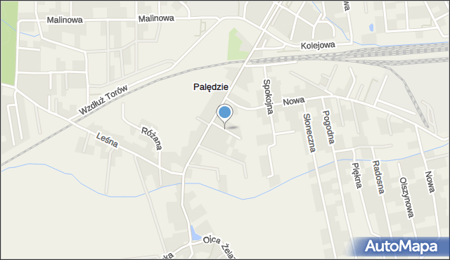 Palędzie, Laskowa, mapa Palędzie