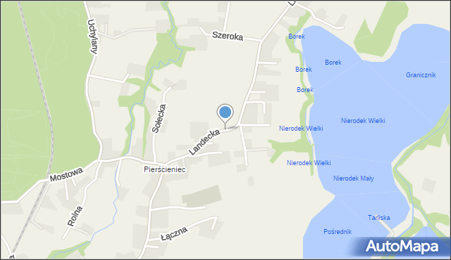 Pierściec, Landecka, mapa Pierściec