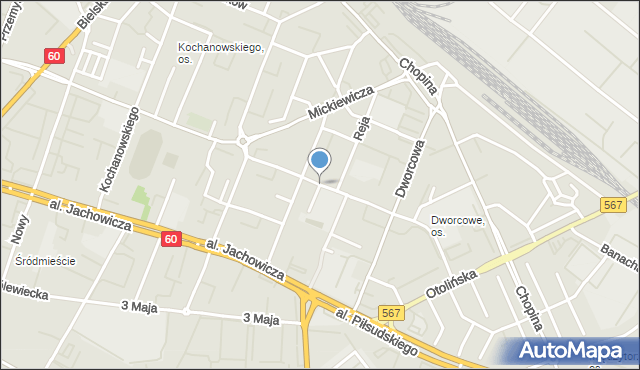 Płock, Lasockiego Ignacego, ks., mapa Płock