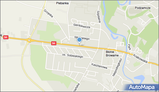 Przeworsk, Łańcucka, mapa Przeworsk