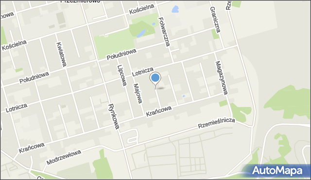 Przeźmierowo, Laskowa, mapa Przeźmierowo