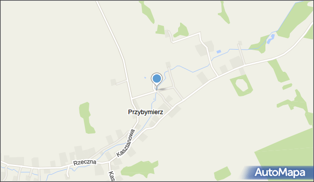 Przybymierz, Łąkowa, mapa Przybymierz