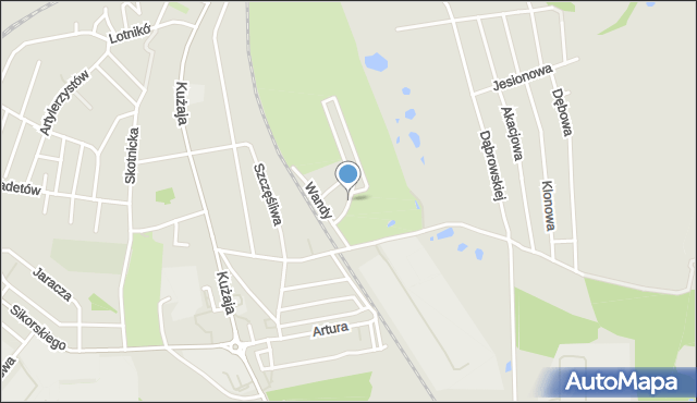 Radzionków, Lawendowa, mapa Radzionków