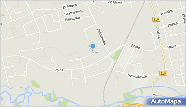 Reda, Lawendowa, mapa Reda