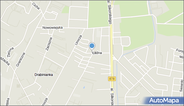 Rzeszów, Ładna, mapa Rzeszów