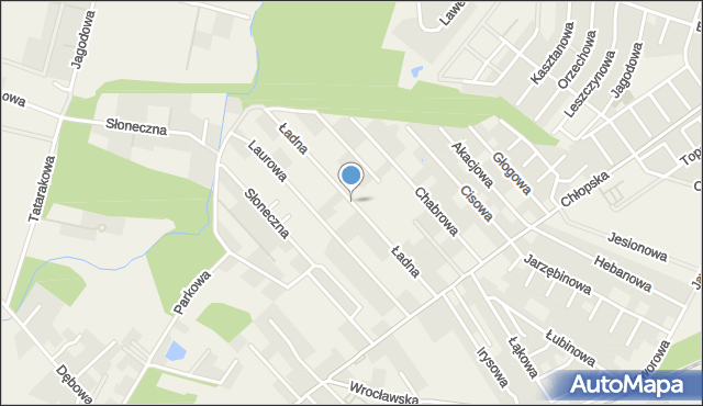 Smolec, Ładna, mapa Smolec