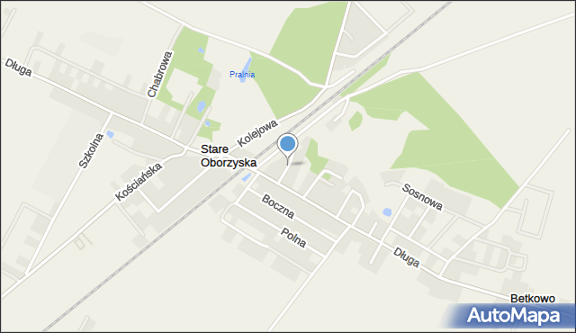 Stare Oborzyska, Łąkowa, mapa Stare Oborzyska