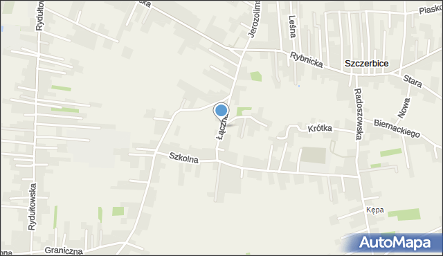 Szczerbice, Łączna, mapa Szczerbice