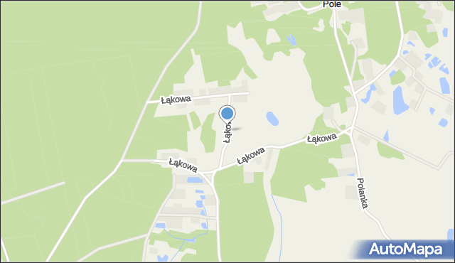 Sztumskie Pole, Łąkowa, mapa Sztumskie Pole