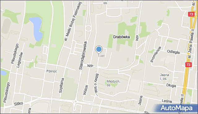 Tarnów, Langnera Władysława, gen., mapa Tarnów