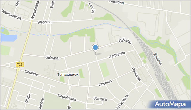Tomaszów Mazowiecki, Łączna, mapa Tomaszów Mazowiecki