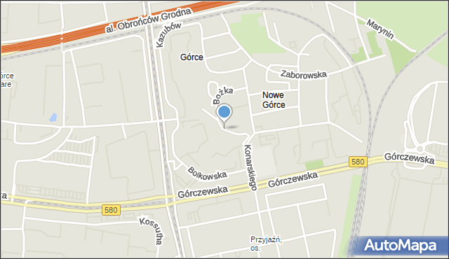 Warszawa, Łagowska, mapa Warszawy