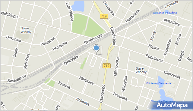 Warszawa, Łamana, mapa Warszawy