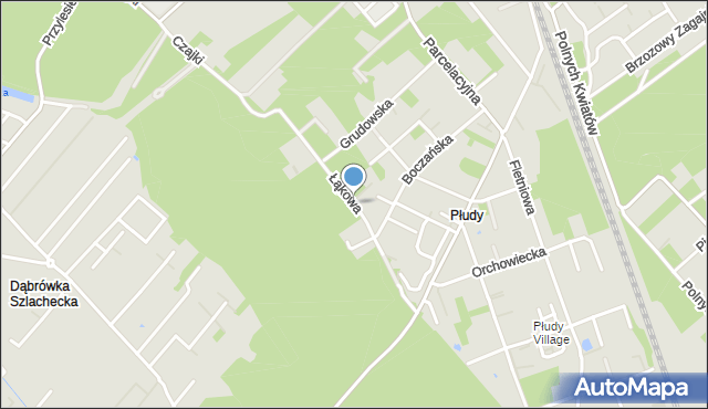 Warszawa, Łąkowa, mapa Warszawy