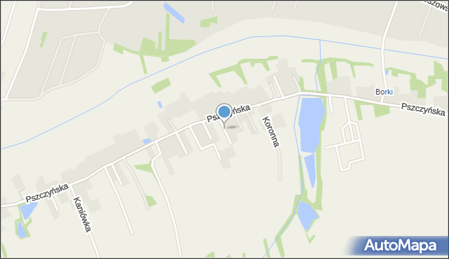Warszowice, Lawendowa, mapa Warszowice