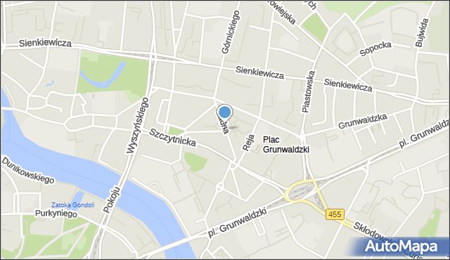 Wrocław, Ładna, mapa Wrocławia