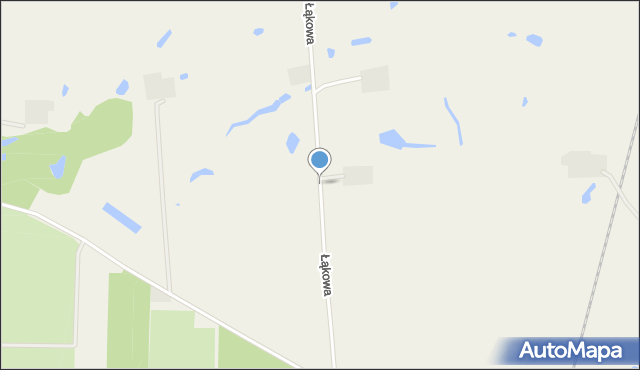 Wudzyn, Łąkowa, mapa Wudzyn