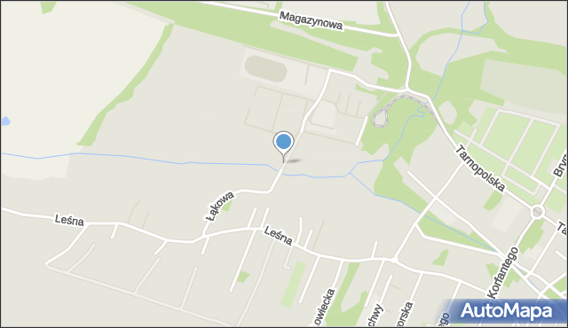 Zabrze, Łąkowa, mapa Zabrza