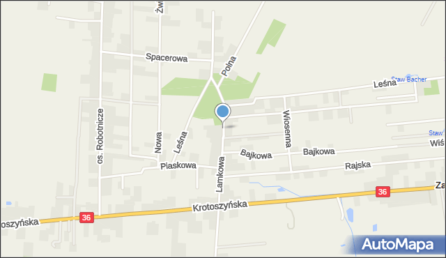 Zacharzew, Lamkowa, mapa Zacharzew