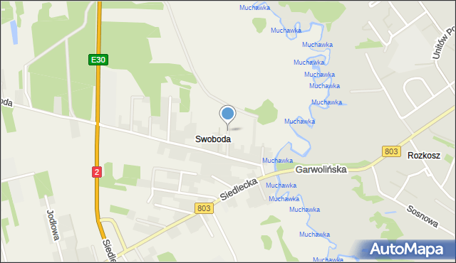 Żelków-Kolonia, Łąkowa, mapa Żelków-Kolonia