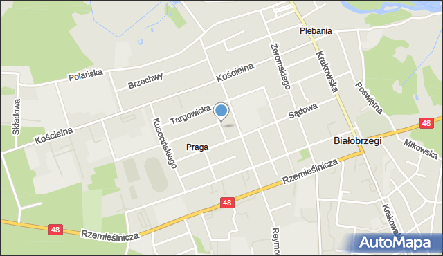 Białobrzegi, Leśna, mapa Białobrzegi